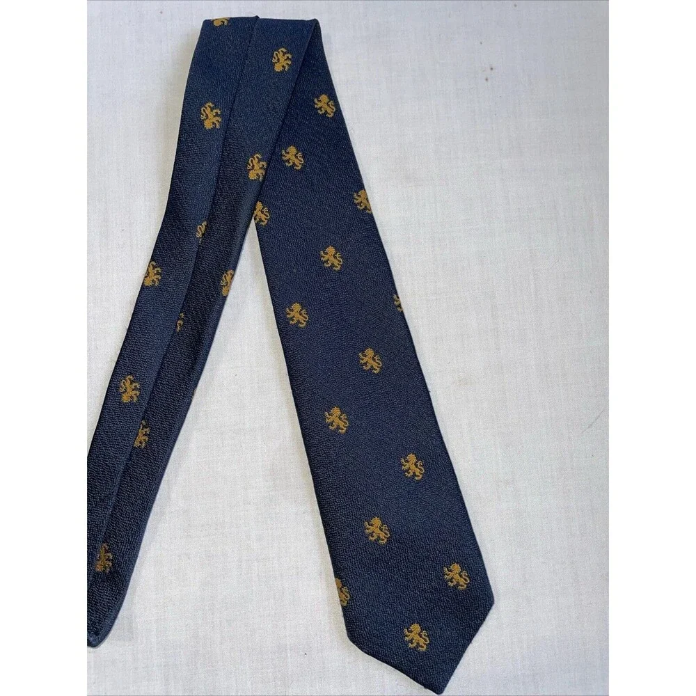 Lochcarron Men’s Dress Tie Size 52” Blue Polyester Business Formal